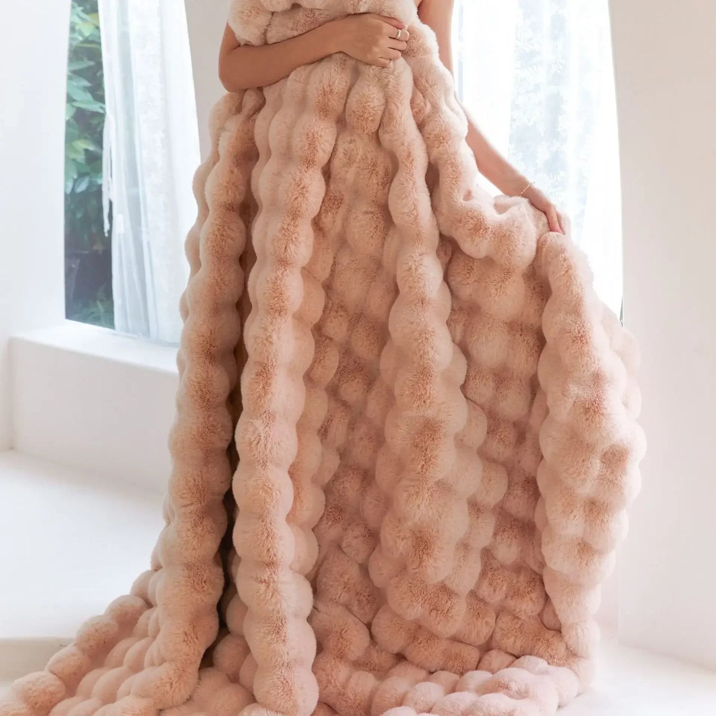 Double-sided Imitation Rabbit Blanket - Soft & Warm